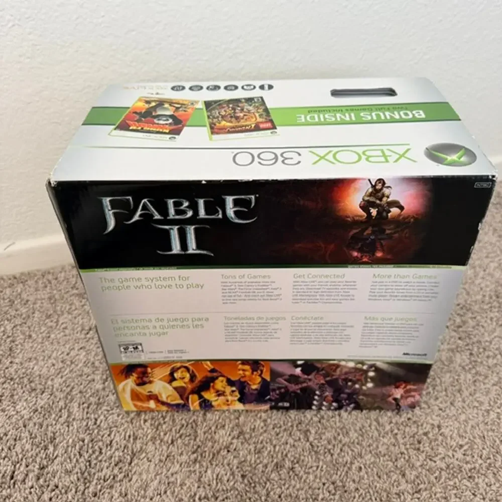 Sony XBOX 360 BOX ONLY Empty Box No Inserts Small Surface Tear See Photos